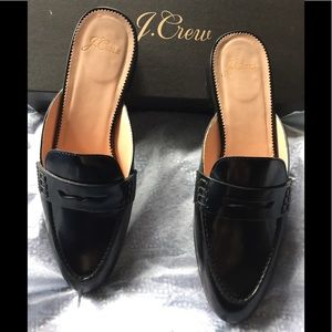 EUC J. Crew Academy penny loafer mule
